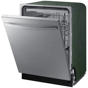 Samsung 24 in. Top Control Dishwasher with 51 dBa Sound Level, 3rd-Rack & AutoRelease - Stainless Steel, , hires