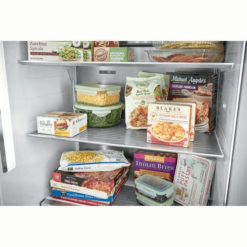 Frigidaire Professional Series 33 in. 18.8 cu. ft. Double-Drawers Upright Freezer with Ice-Maker & Adjustable Shelves - Stainless Steel, , hires