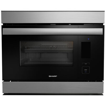 Sharp SuperSteam Oven 24" 1.1 Cu. Ft. Electric Smart Wall Oven with Standard Convection & Self Clean - Stainless Steel | SSC2489DS