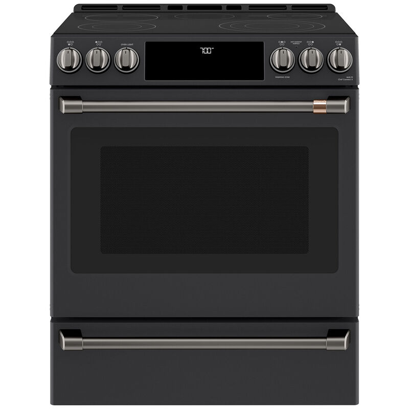 Cafe Knob Set and Handle Kit for Ranges - Brushed Black, , hires