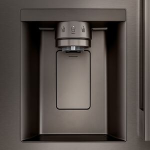 LG 33 in. 24.5 cu. ft. Smart French Door Refrigerator with Ice & Water Dispenser - PrintProof Black Stainless Steel, PrintProof Black Stainless Steel, hires