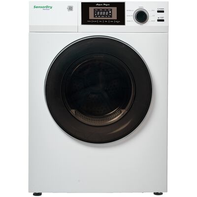 Equator Premium Compact 24 in. 3.1 cu. ft. Stackable Electric Dryer with Sensor Dry & Sanitize Cycle - White | ED866DLWHITE