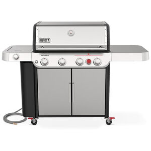 Weber Genesis S-435 4-Burner Natural Gas Grill with Side Burner & Sear Burner - Stainless Steel, , hires