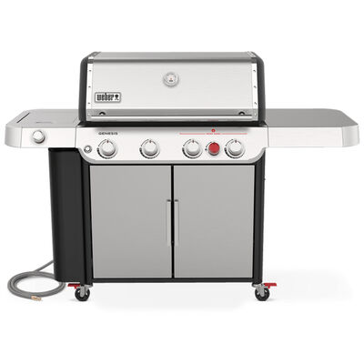 Weber Genesis S-435 4-Burner Natural Gas Grill with Side Burner & Sear Burner - Stainless Steel | 38400001