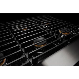 JennAir Noir Series 36 in. 5.1 cu. ft. Smart True European Convection Dual Fuel Range with 4 Sealed Burners & Griddle - Stainless Steel, , hires