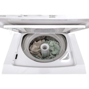GE 24 in. Laundry Center with 2.3 cu. ft. Washer with 11 Wash Programs & 4.4 cu. ft. Gas Dryer with 4 Dryer Programs & Wrinkle Care - White, , hires