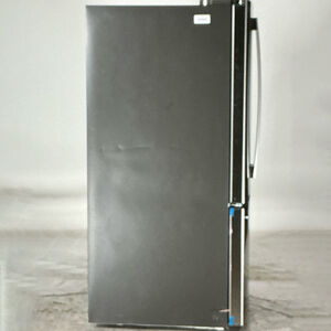 GE 33 in. 24.7 cu. ft. French Door Refrigerator with Internal Water Dispenser - Fingerprint Resistant Stainless (Open Box Good Condition), , hires