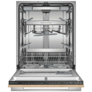Fisher & Paykel Series 9 24 in. Top Control Flush-Mount Smart Dishwasher with 42 dBa Sound Level - Custom Panel Ready, , hires