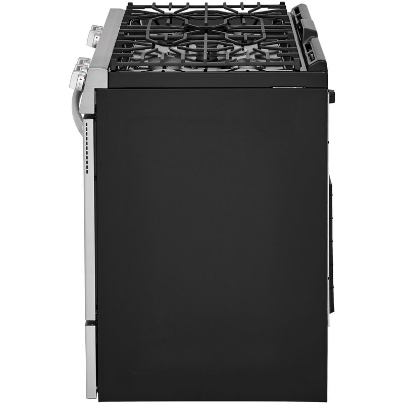 Frigidaire 30 Slide In Gas Range With 5 Sealed Burners 5 0 Cu Ft Single Oven Storage Drawer Stainless Steel P C Richard Son