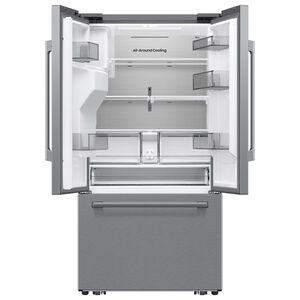 Samsung Bespoke 36 in. 24.0 cu. ft. Smart Counter Depth French Door Refrigerator with Ice & Water Dispenser - Fingerprint Resistant Stainless Steel, , hires