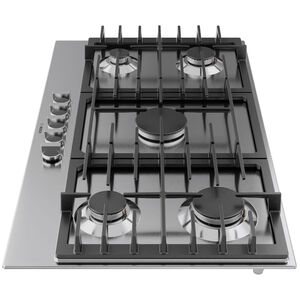 Bosch 300 Series 36 in. 5-Burner Natural Gas Cooktop with Simmer Burner & Power Burner - Stainless Steel, , hires