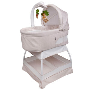 TruBliss Sweetli Calm Bassinet with Cry Recognition - Wheat Melange, , hires