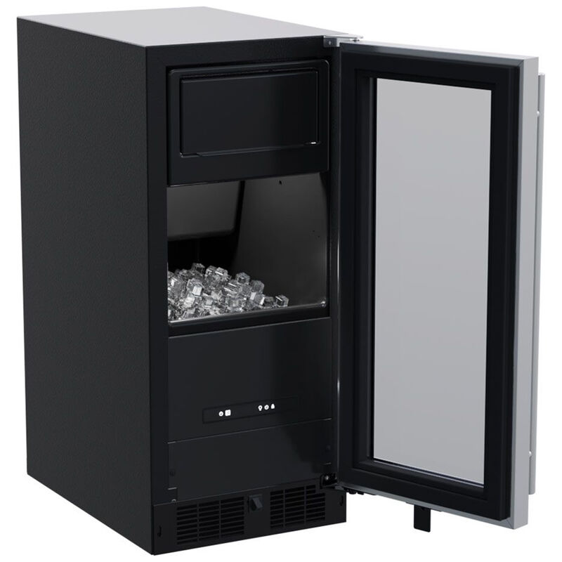 Marvel 15 in. Built-In Undercounter Ice Maker with 28 lb. Ice Storage, Auto-Defrost & Digital Control - Stainless Steel, , hires