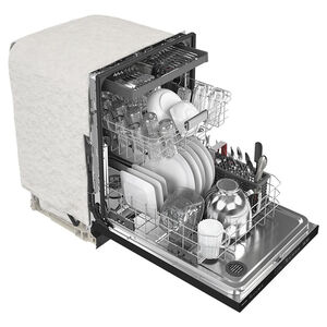 KitchenAid 24 in. Top Control Dishwasher with 39 dBa Sound Level & 3rd-Rack - Black, Black, hires