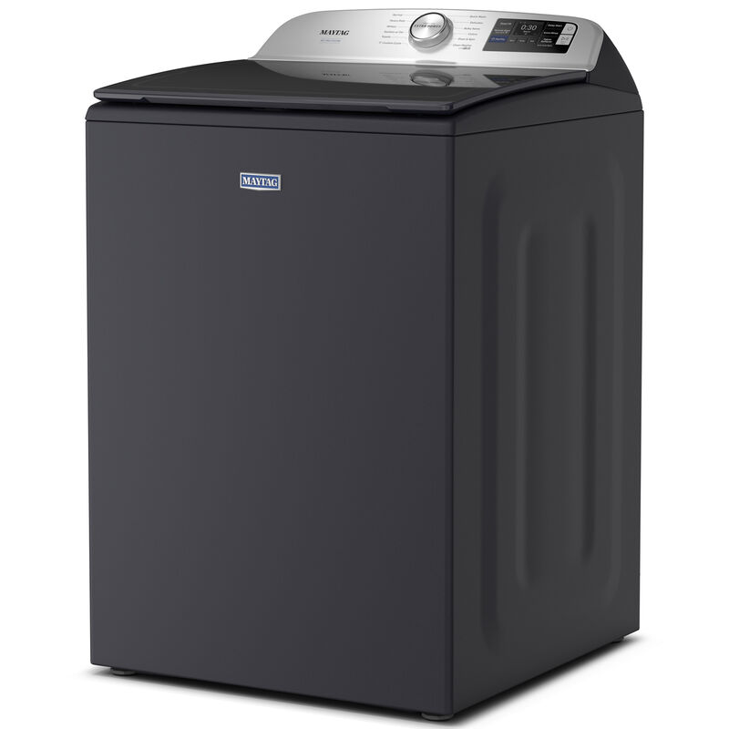 Maytag Pet Pro 27 in. 5.3 cu. ft. Smart Top Load Washer with Impeller & Sanitize with Oxi - Midnight Steel, Midnight Steel, hires