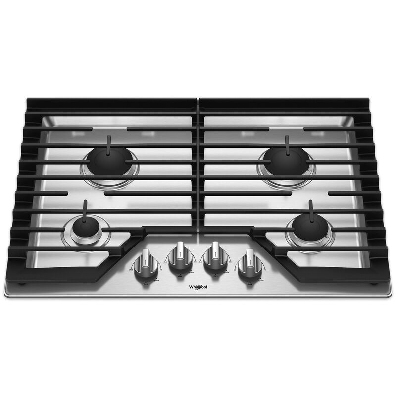 Stainless Steel 4-Burners Gas Stove Silver Built in Gas Cook-top NG/LPG  Cooktop