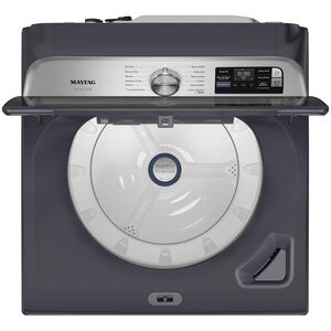 Maytag Pet Pro 27 in. 5.3 cu. ft. Smart Top Load Washer with Impeller & Sanitize with Oxi - Midnight Steel, Midnight Steel, hires