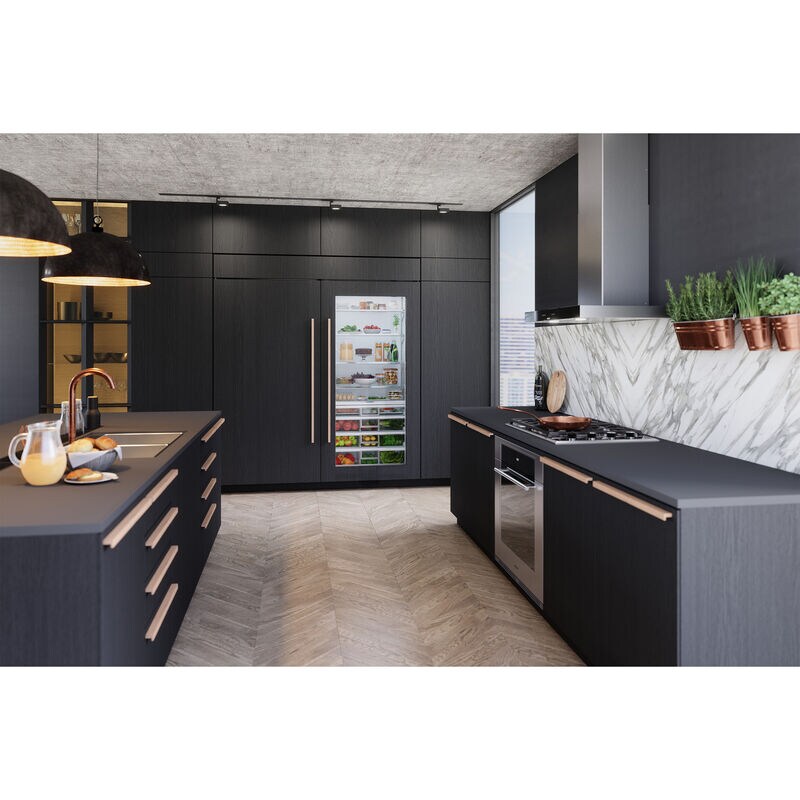 Sub-Zero Classic Series 36 in. Built-In 22.9 cu. ft. Smart Freezerless Refrigerator with Pro Handles- Glass Door with Stainless Steel Frame, , hires