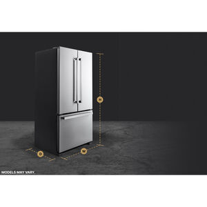 JennAir Noir Series 36 in. 21.9 cu. ft. Counter Depth French Door Refrigerator with Internal Water Dispenser - Stainless Steel, , hires