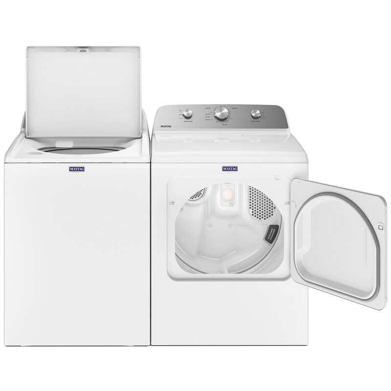 Maytag 29 in. 7.0 cu. ft. Front Loading Gas Dryer with 7 Dryer Programs, 3 Dry Options & Wrinkle Care - White, , hires