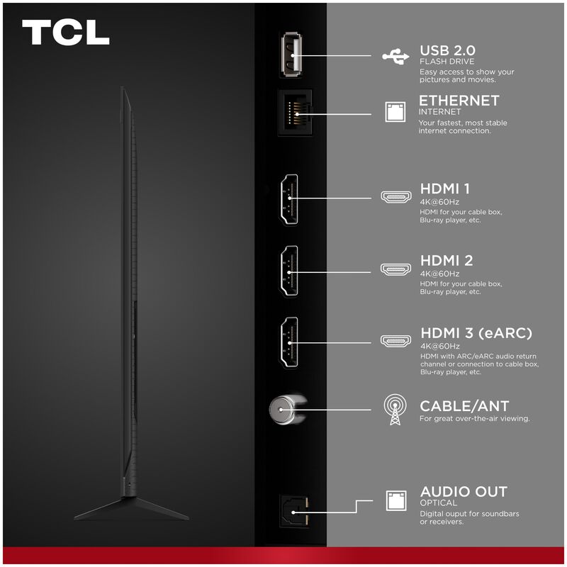 TCL - 85" Class Q6LR Series QLED 4K UHD Smart Roku TV, , hires
