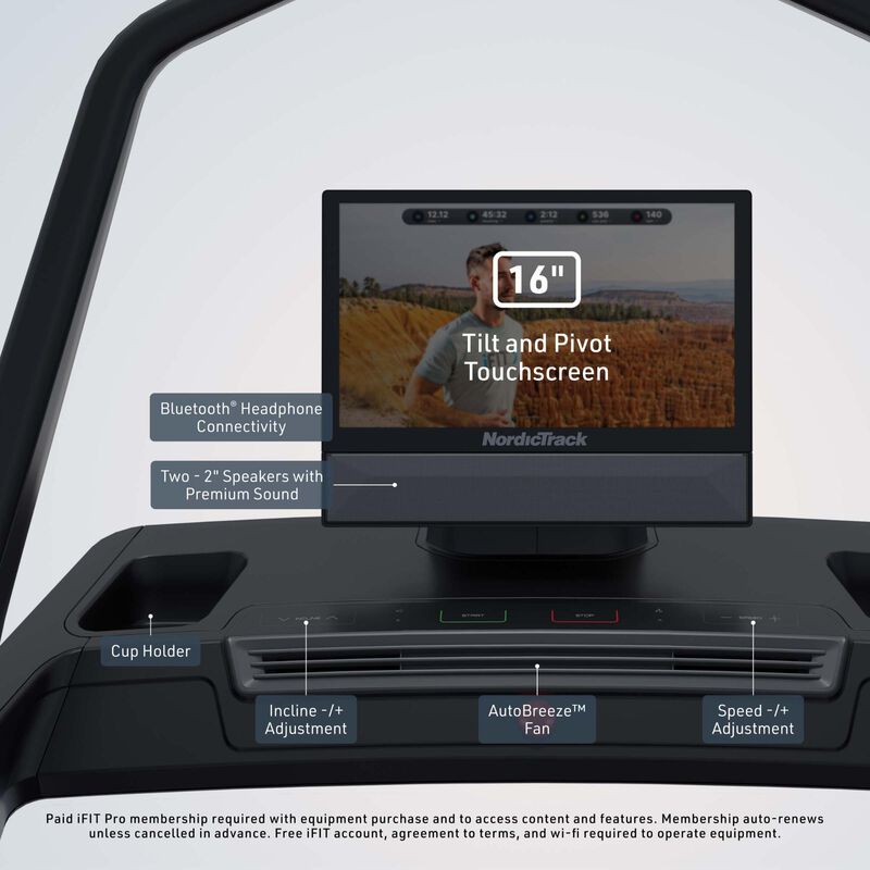Nordictrack X16 Treadmill, , hires