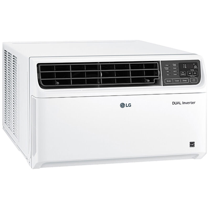 LG 8,000 BTU Smart Energy Star Window Air Conditioner with Dual Inverter, Sleep Mode & Remote Control - White, , hires