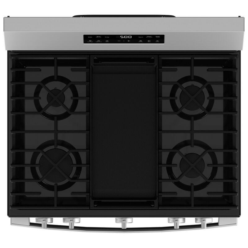 GE 500 Series 30 in. 5.3 cu. ft. Oven Freestanding Natural Gas Range with 5 Sealed Burners & Griddle - Stainless Steel, , hires
