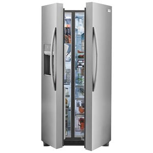 Frigidaire Gallery 33 in. 22.3 cu. ft. Side-by-Side Refrigerator with Ice & Water Dispenser - Stainless Steel, , hires