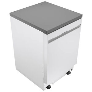 GE 24 in. Top Control Portable Dishwasher with 54 dBa Sound Level & Pocket - White, White, hires