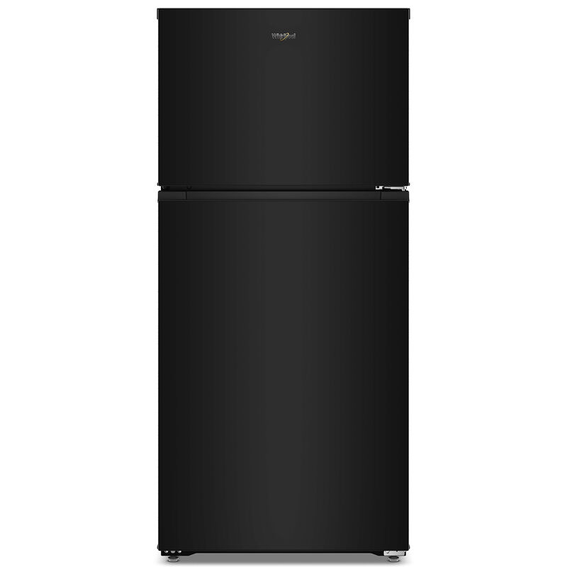 Whirlpool 28 in. 14.3 cu. ft. Top Freezer Refrigerator - Black, Black, hires
