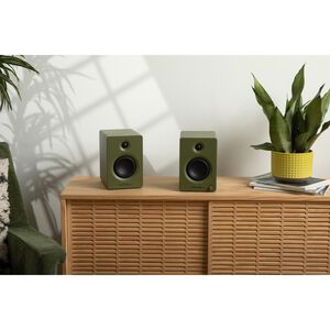 Victrola Tempo Bluetooth Bookshelf Speakers - Green, , hires