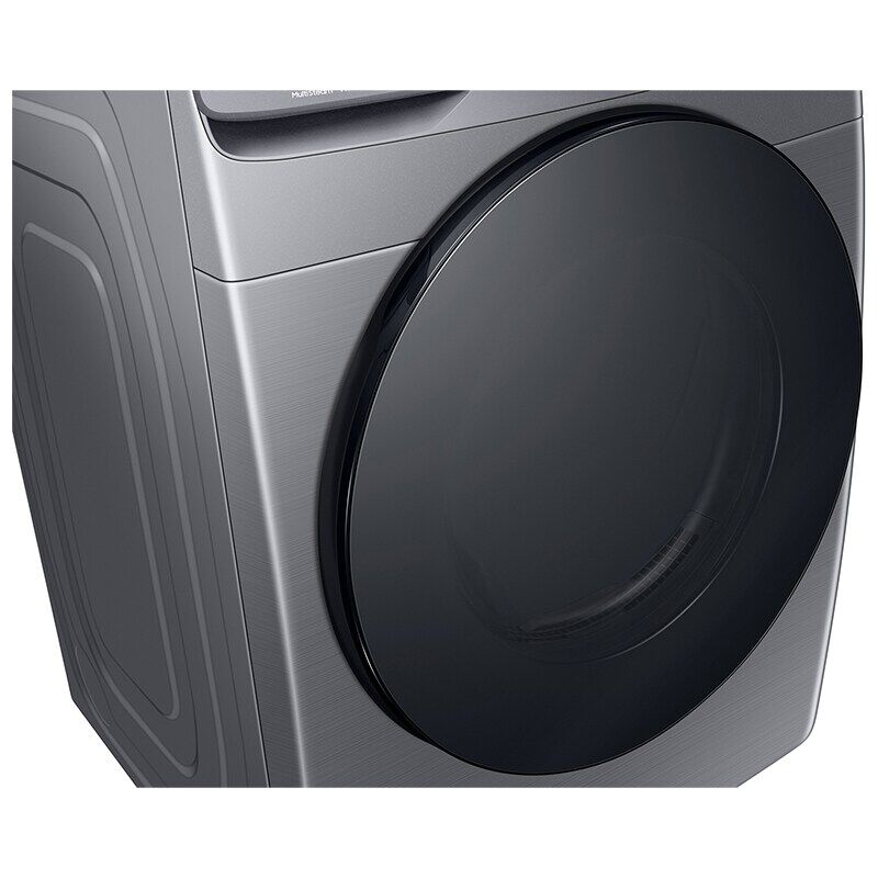 Samsung 27 in. 7.5 cu. ft. Smart Stackable Front Load Electric Dryer with Sanitize Cycle & Sensor Dry - Platinum, Platinum, hires