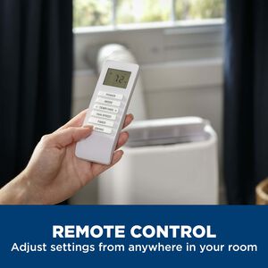 GE 11,000 BTU (7,800 BTU DOE) 115V Portable Air Conditioner with 3 Fan Speeds & Remote Control - White, , hires