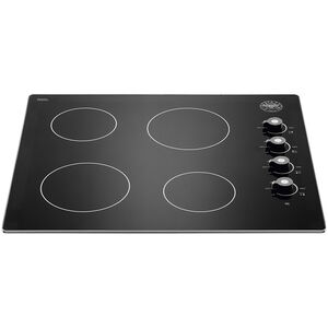 Bertazzoni Professional Series 24" Electric Cooktop with 4 Smoothtop Burners - Black, , hires