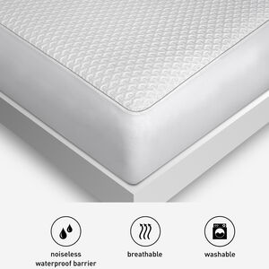 BedGear Ver-Tex Full Size Mattress Protector - White, , hires