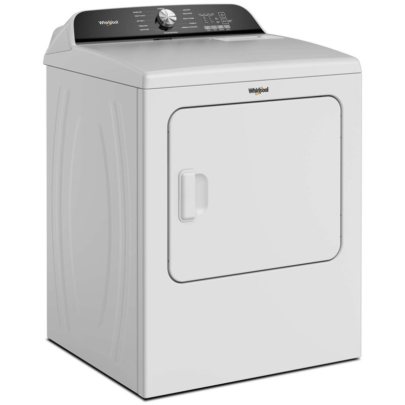 Whirlpool 29 in. 7.0 cu. ft. Electric Dryer with Wrinkle Shield Option, Steam Cycle & Sensor Dry - White, White, hires