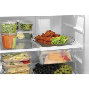 GE 28 in. 16.6 cu. ft. Top Freezer Refrigerator - White, White, hires