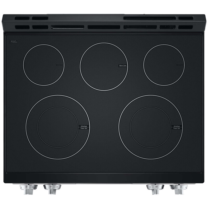 LG 30 in. 6.3 cu. ft. Smart Slide-In Electric Range with Radiant Burners - PrintProof Stainless Steel, , hires