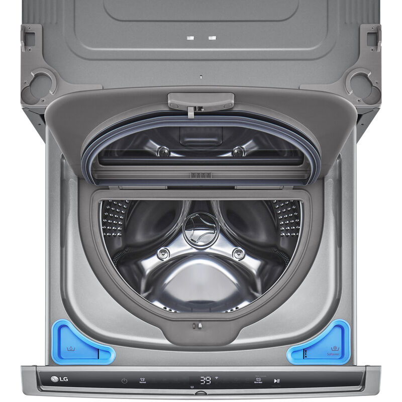 LG SideKick 27 in. 1.0 cu. ft. TwinWash Compatible Pedestal Washer - Graphite Steel, , hires