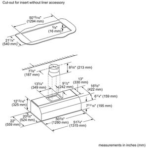 Thermador Professional Series 54 in. Smart Ducted Standard Style Range Hood with 4 Fan Speeds & 4 LED Lights - Stainless Steel, , hires