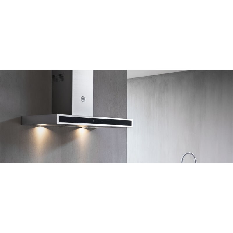 Bertazzoni Professional Series 30 in. Convertible Chimney Style Range Hood with 600 CFM, 3 Fan Speeds & 2 LED Lights - Stainless Steel, , hires