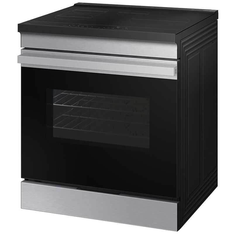 Samsung Bespoke 30 in. 6.3 cu. ft. Smart Oven Slide-In Electric Range with 4 Induction Zones - Stainless Steel, Stainless Steel, hires