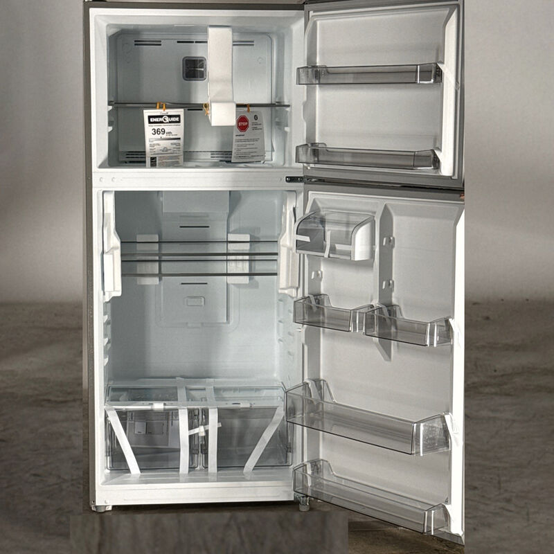 Midea 30 in. 18.1 cu. ft. Garage-Ready Top Freezer Refrigerator - Stainless Steel (Open Box Good Condition), , hires
