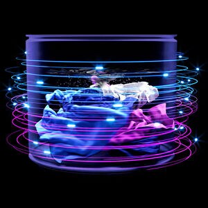 GE Profile 28 in. 5.4 cu. ft. Smart Top Load Washer with Smarter Wash Technology, FlexDispense & Sanitize with Oxi - Diamond Gray, Diamond Gray, hires