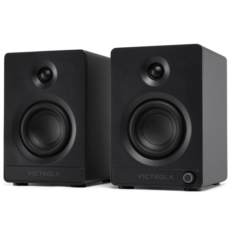 Victrola Tempo Bluetooth Bookshelf Speakers - Black, , hires