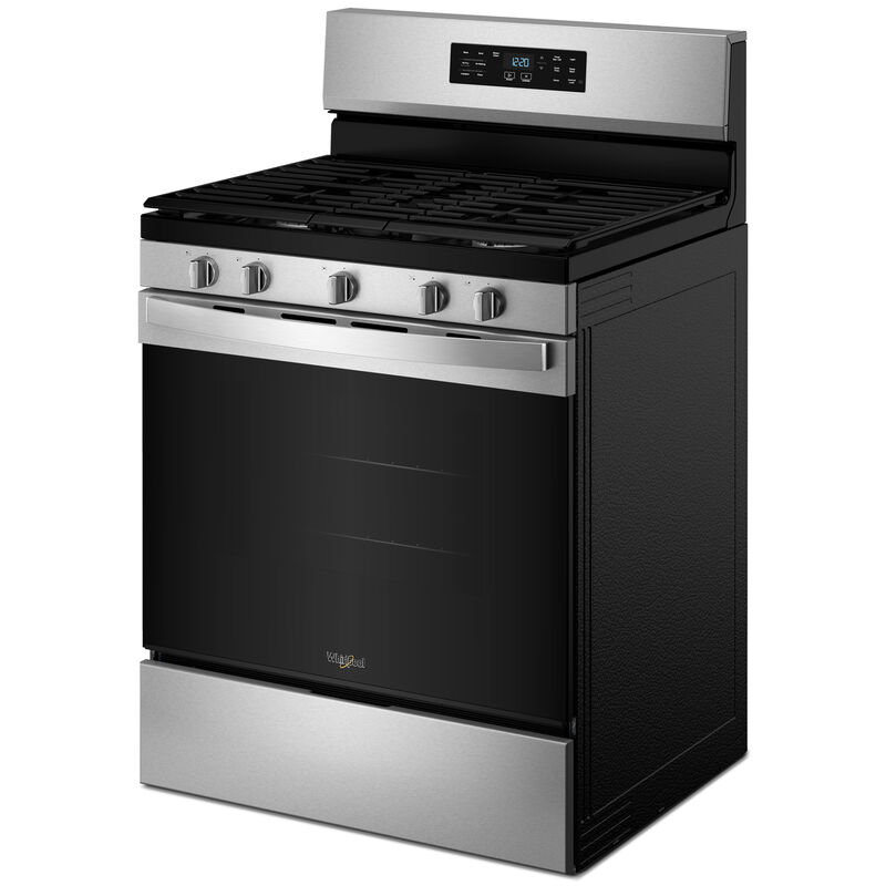 Whirlpool 30 in. 5.0 cu. ft. Air-Fry Standard Convection Gas Range with 5 Sealed Burners - Stainless Steel, , hires