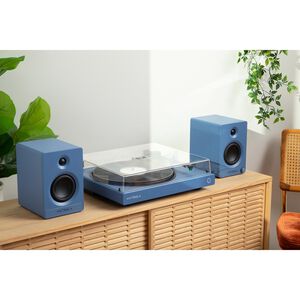 Victrola Wave Bluetooth Turntable with Auracast - Blue, , hires