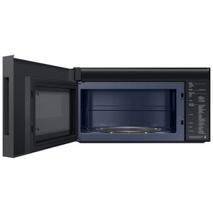 Samsung Bespoke 30 in. 2.1 cu. ft. Over-the-Range Smart Microwave with 10 Power Levels, 400 CFM & Sensor Cooking Controls - Matte Black Steel, Matte Black Steel, hires