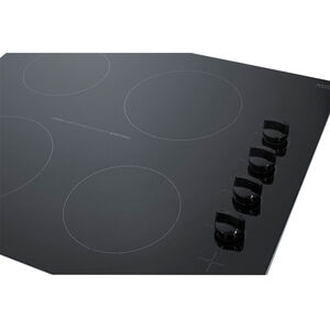 Summit 24 in. 4-Burner Electric Cooktop with Knob Controls - Black, , hires